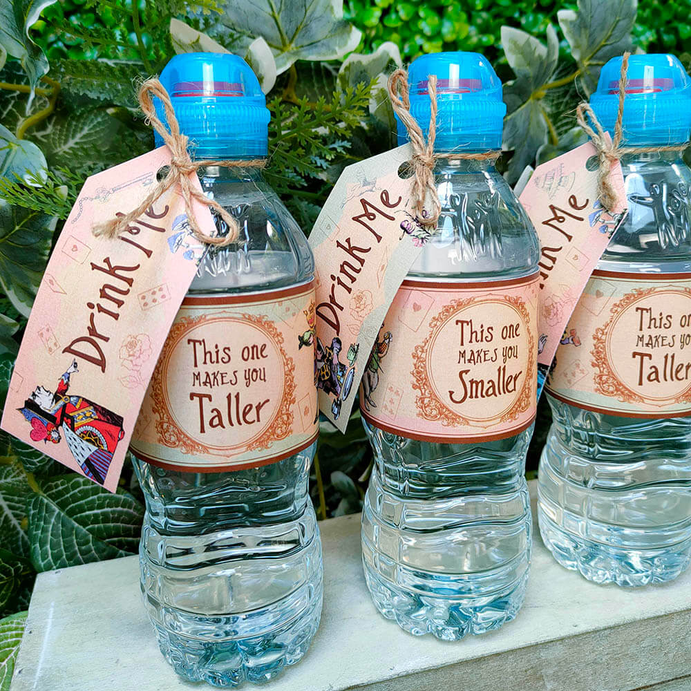 Alice in Wonderland Bottle Wraps Alice in Wonderland Bottle Wraps